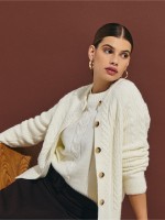 Casaco de malha entran�ada