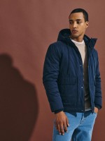 Parka com bolsos frontais