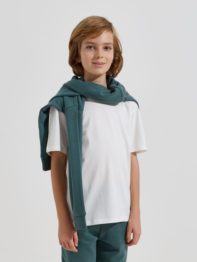 T-shirt com pormenor estampado