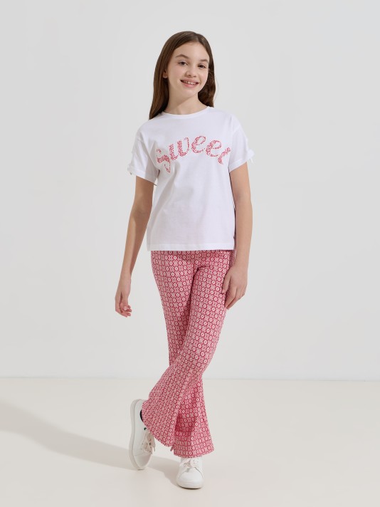 Cal�as de malha estampadas