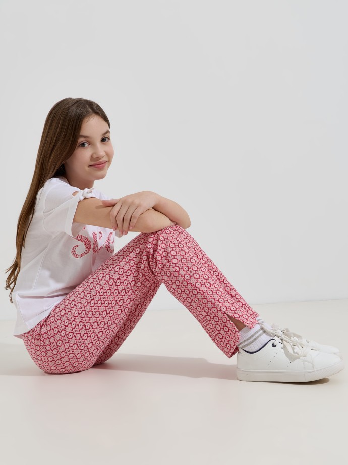 Cal�as de malha estampadas