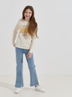 Camisola estampada com brilho