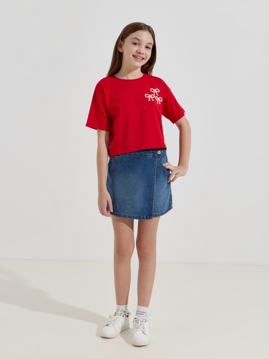 Saia-cal��o de ganga