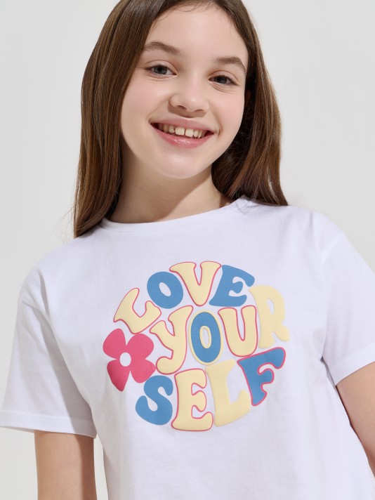 T-shirt cropped estampada T-shirt cropped estampada