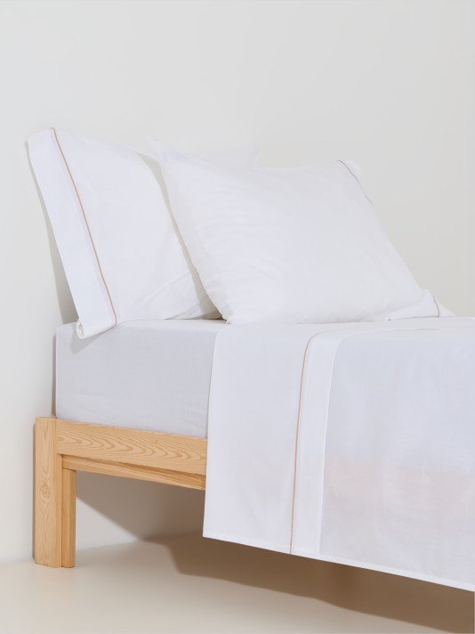 Conjunto de len��is de casal em percal