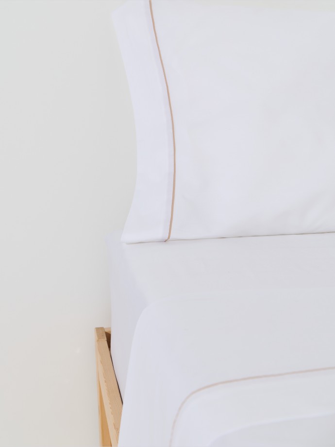 Conjunto de len��is de solteiro em percal