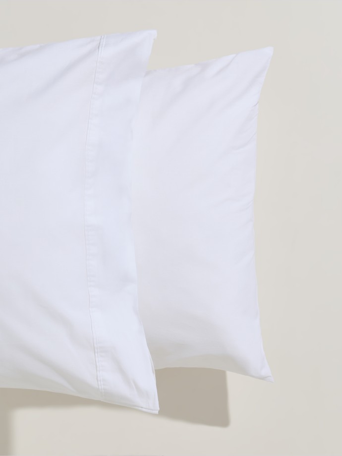 Pack de 2 fronhas de almofada em percal