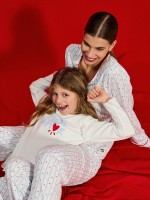 Pijama estampado com cora��es