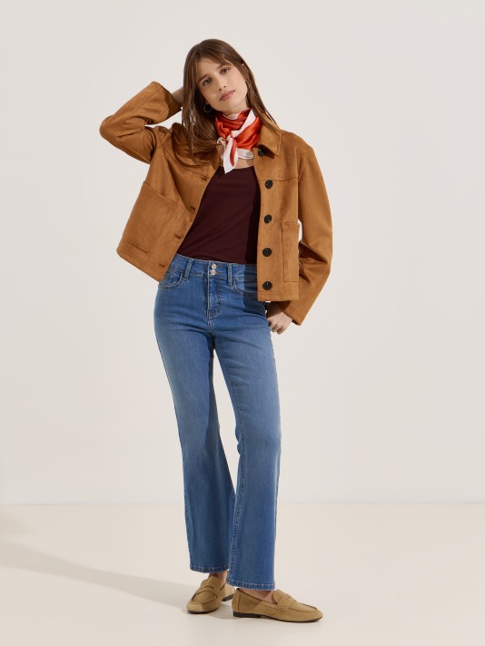 Cal�as de ganga bootcut push-up