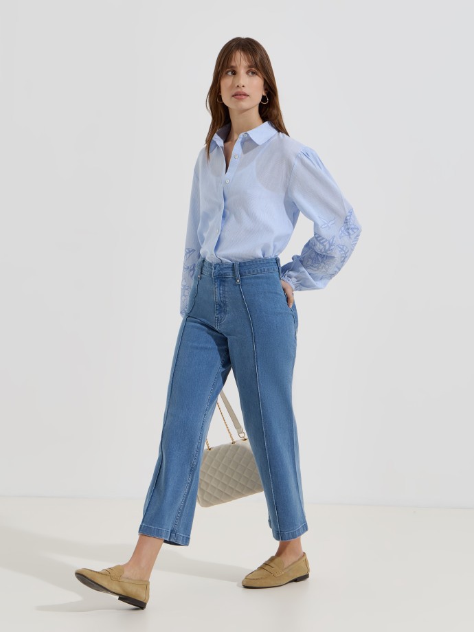 Cal�as de ganga marine pin tuck