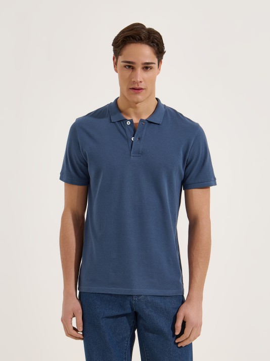 Polo b�sico em algod�o