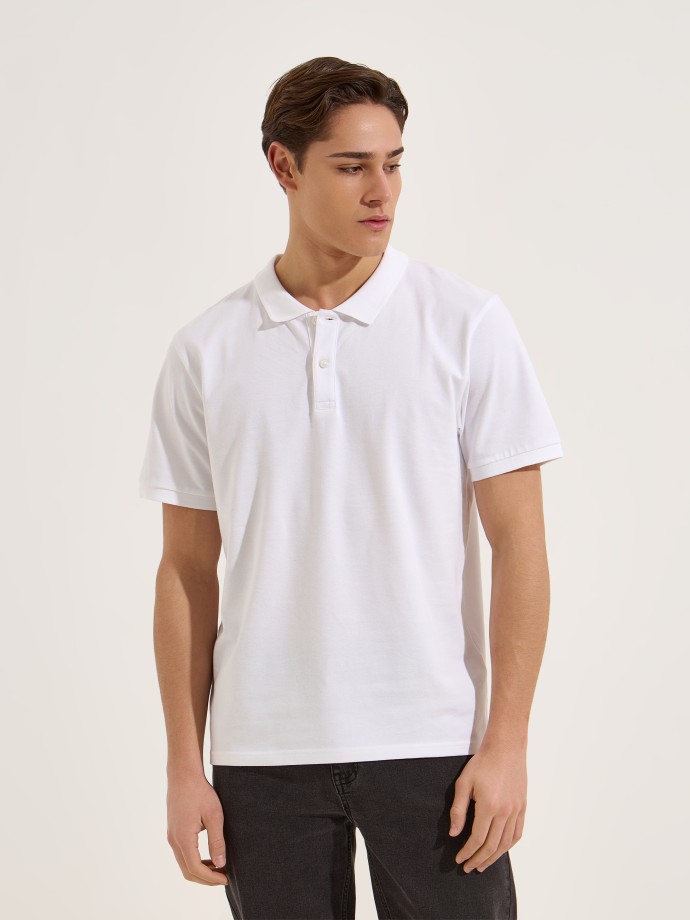 Polo b�sico em algod�o
