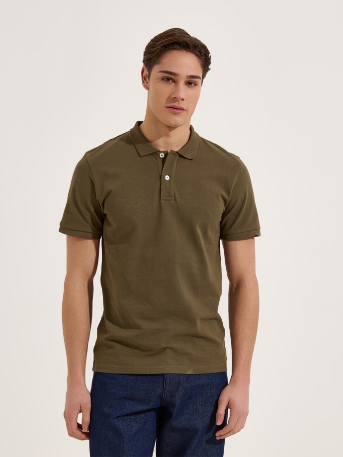 Polo b�sico em algod�o