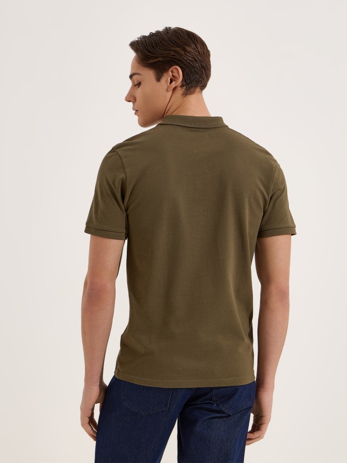 Polo b�sico em algod�o