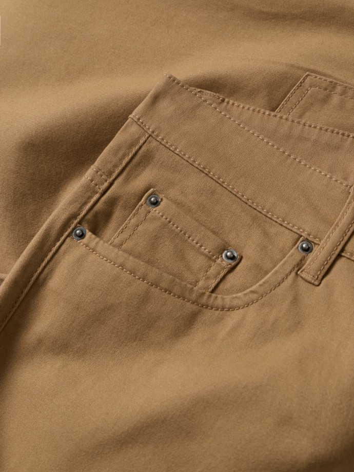 Cal�as slim fit com 5 bolsos