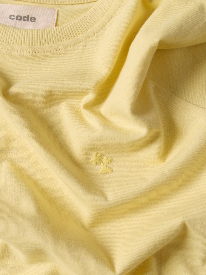 T-shirt b�sica amarela