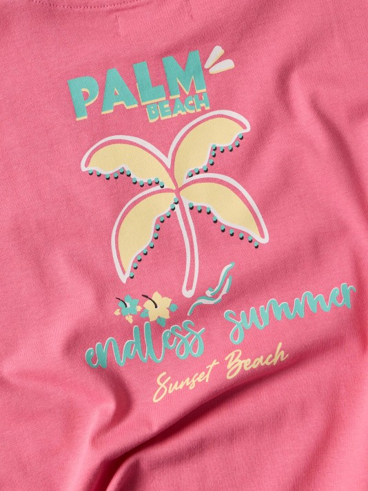 T-shirt cropped estampado tropical T-shirt cropped estampado tropical