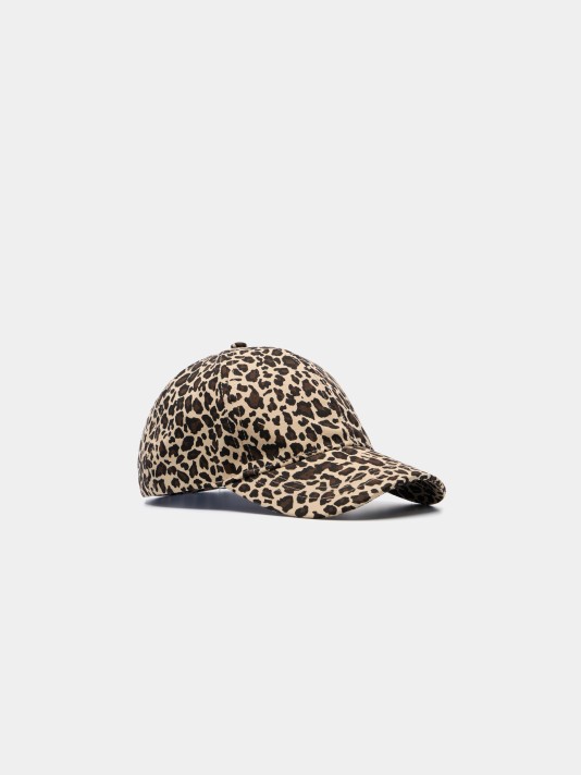 Bon� com estampado leopardo