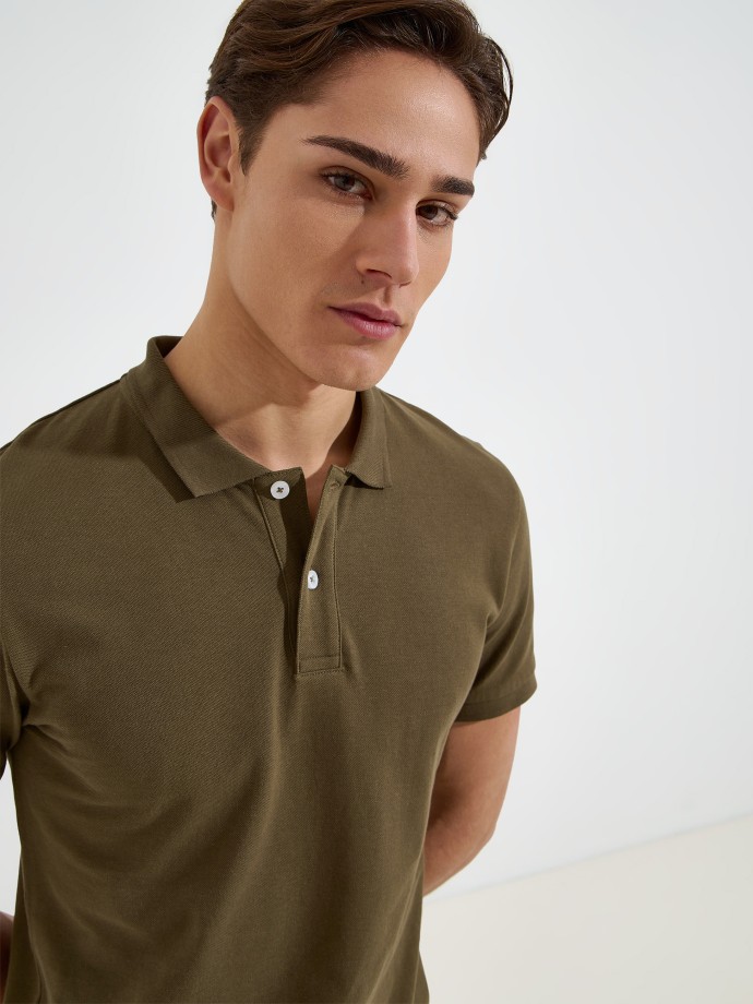 Polo b�sico em algod�o