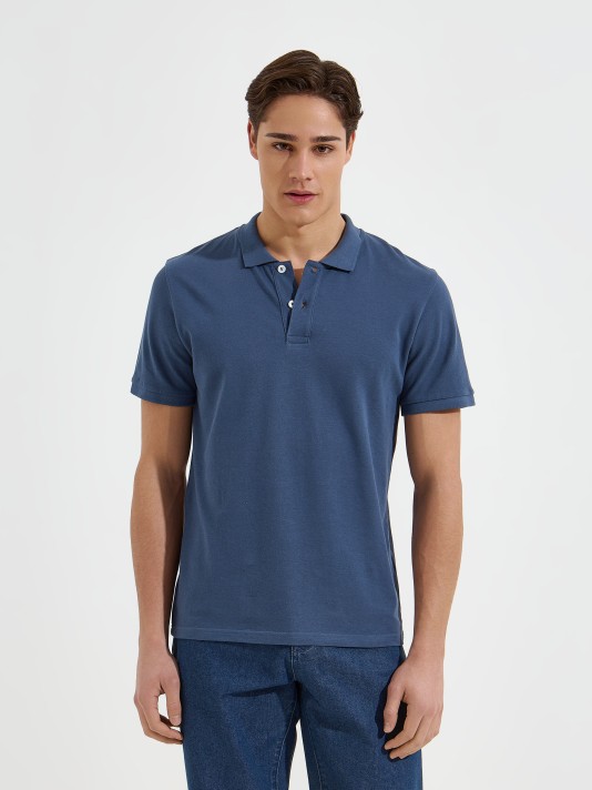 Polo b�sico em algod�o