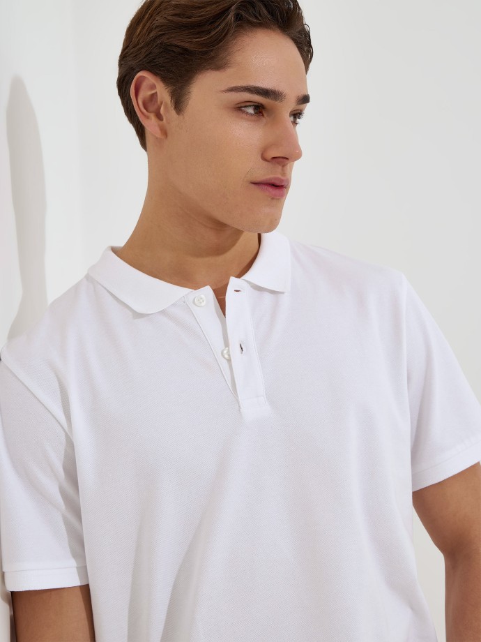 Polo b�sico em algod�o