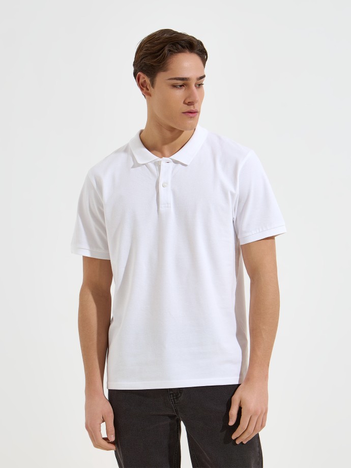 Polo b�sico em algod�o