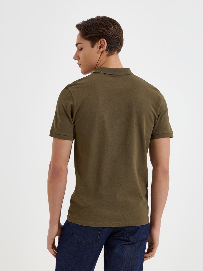 Polo b�sico em algod�o