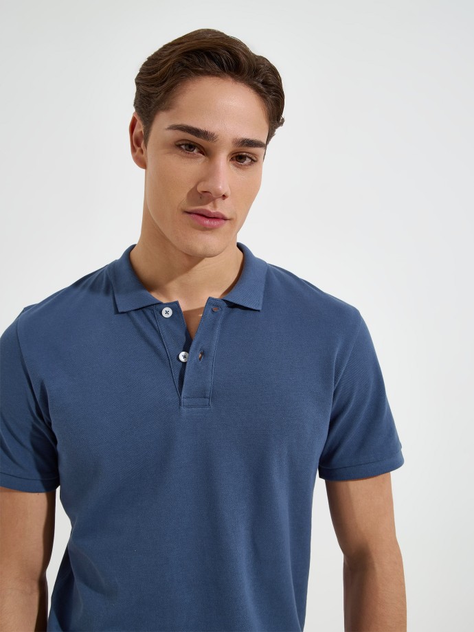 Polo b�sico em algod�o