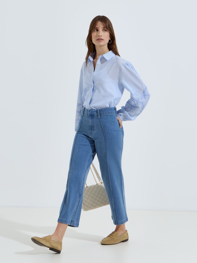 Cal�as de ganga marine pin tuck
