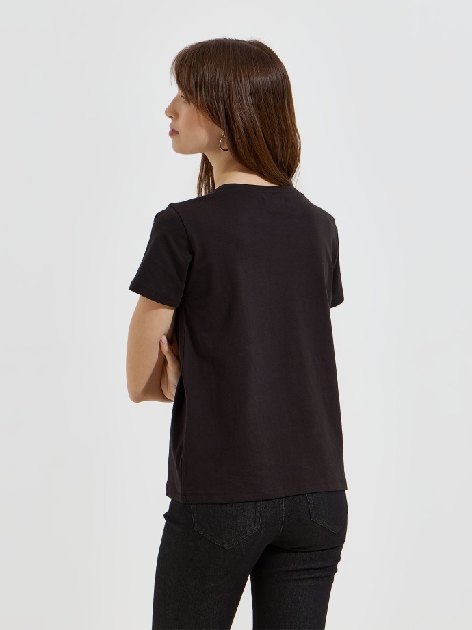 T-shirt com estampado floral