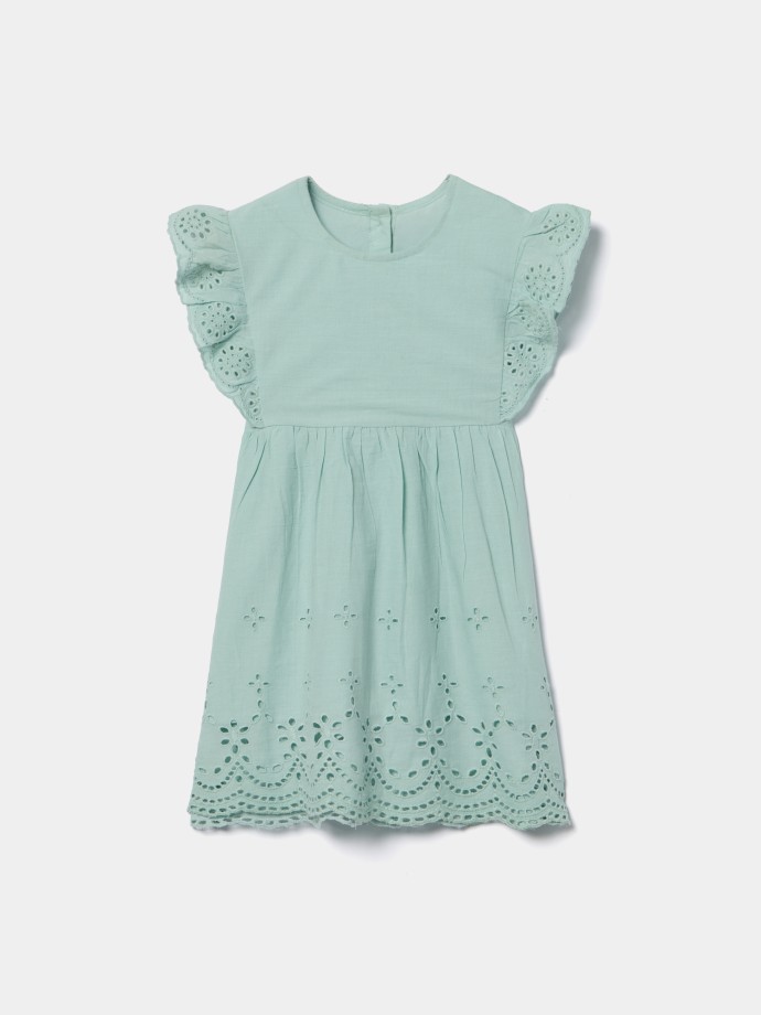 Vestido com bordado ingl�s