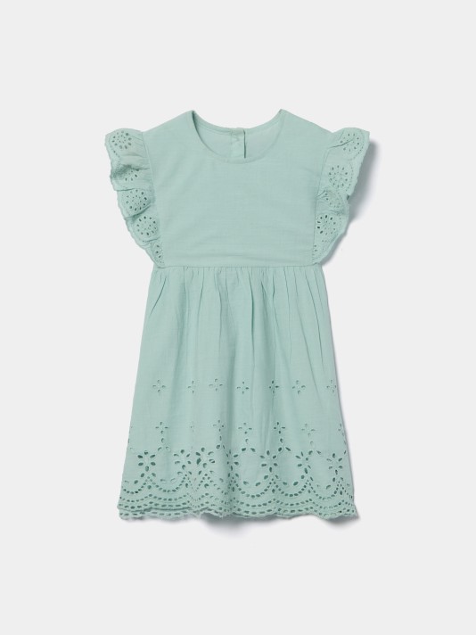 Vestido com bordado ingl�s