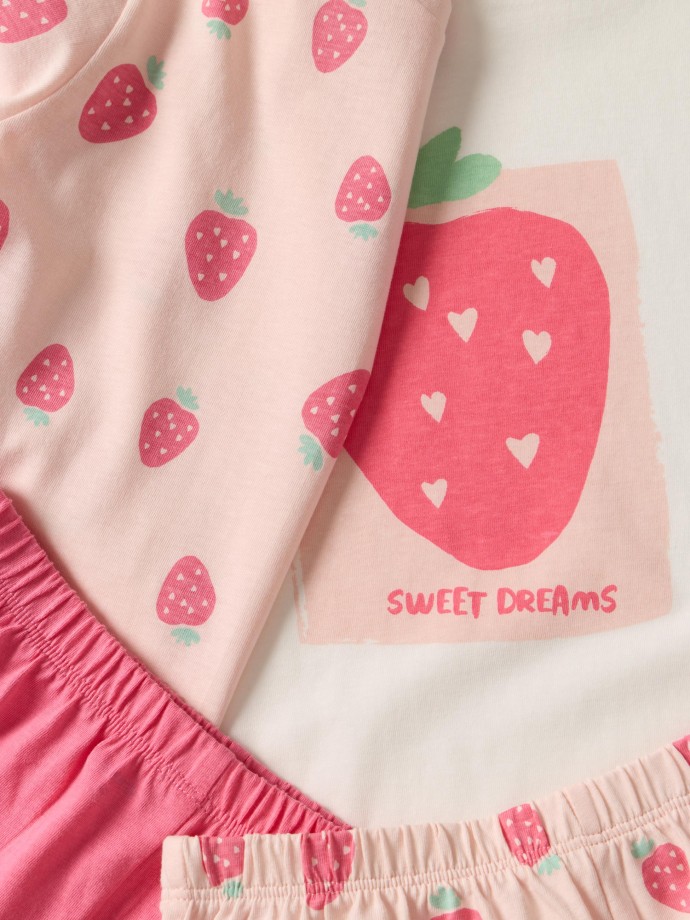 Conjunto de pijama com 4 peças Conjunto de pijama com 4 peças