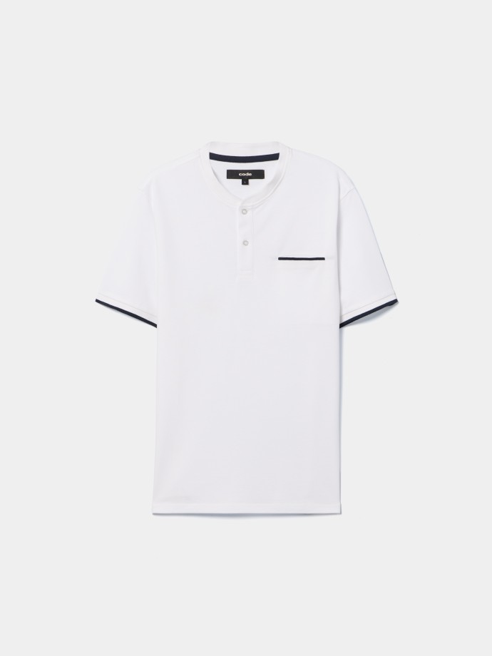 Polo com gola mao