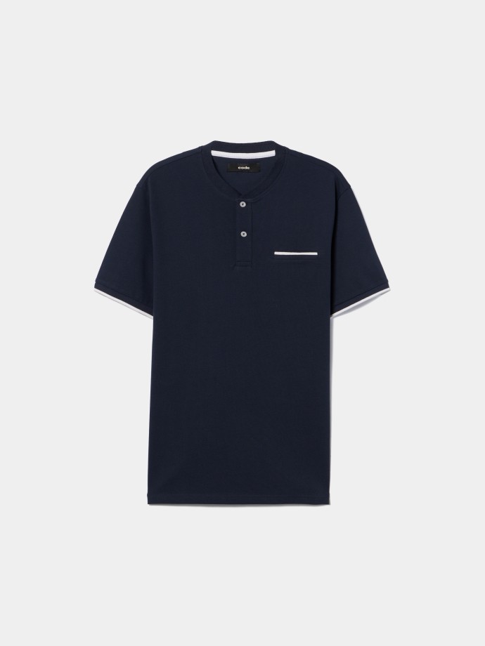 Polo com gola mao