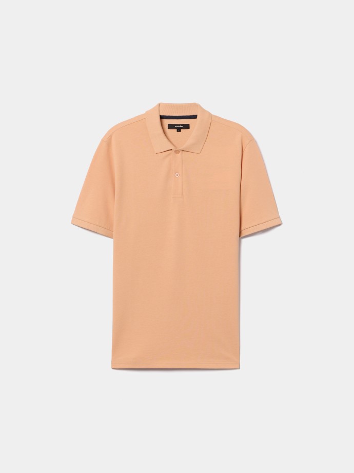 Polo b�sico em malha piquet