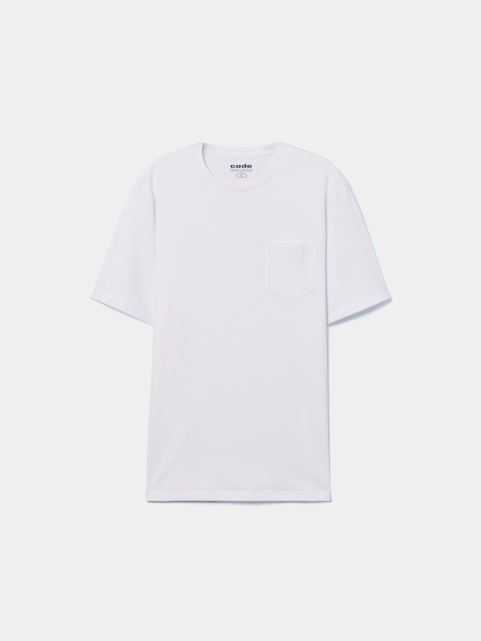 T-shirt b�sica com bolso