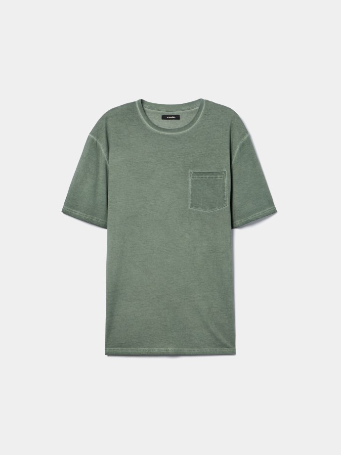 T-shirt com bolso
