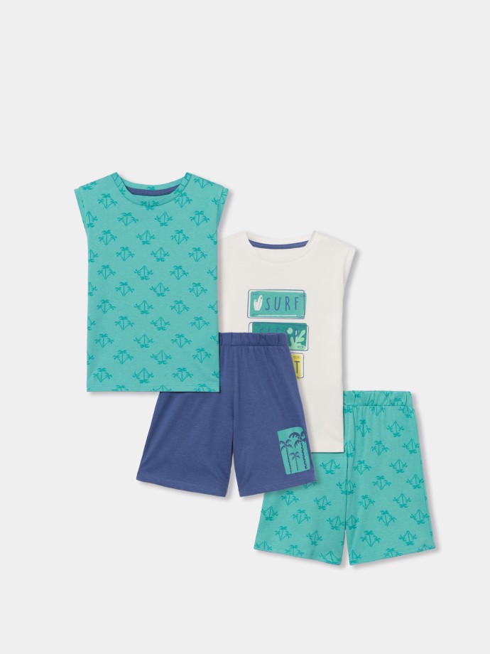 Pack de pijama com 4 peças Pack de pijama com 4 peças