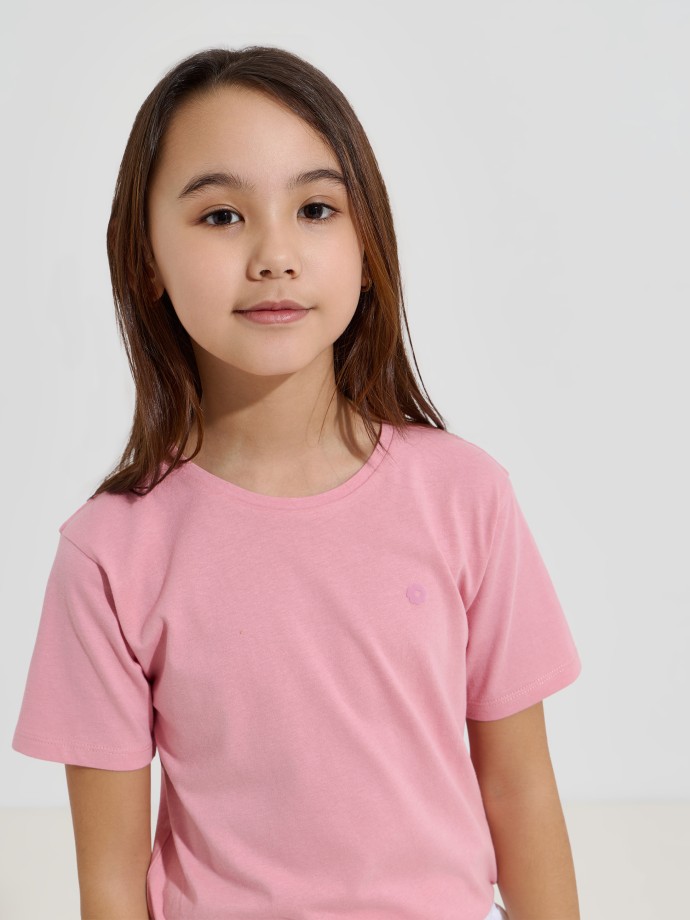 T-shirt com flor estampada T-shirt com flor estampada