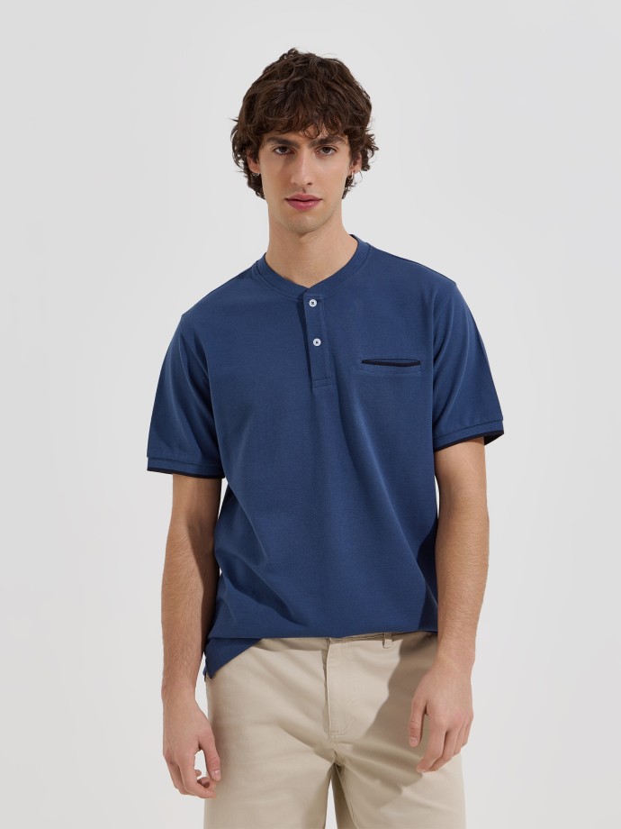 Polo com gola mao