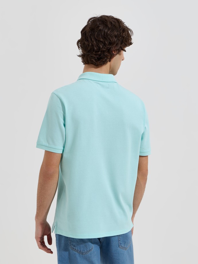 Polo b�sico em malha piquet