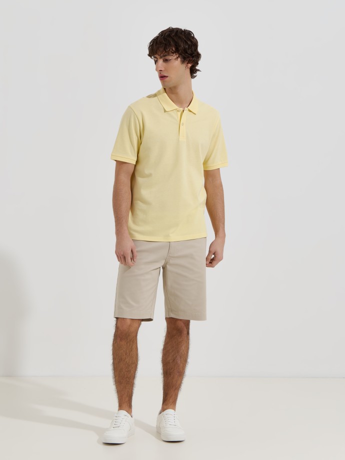 Polo b�sico em malha piquet