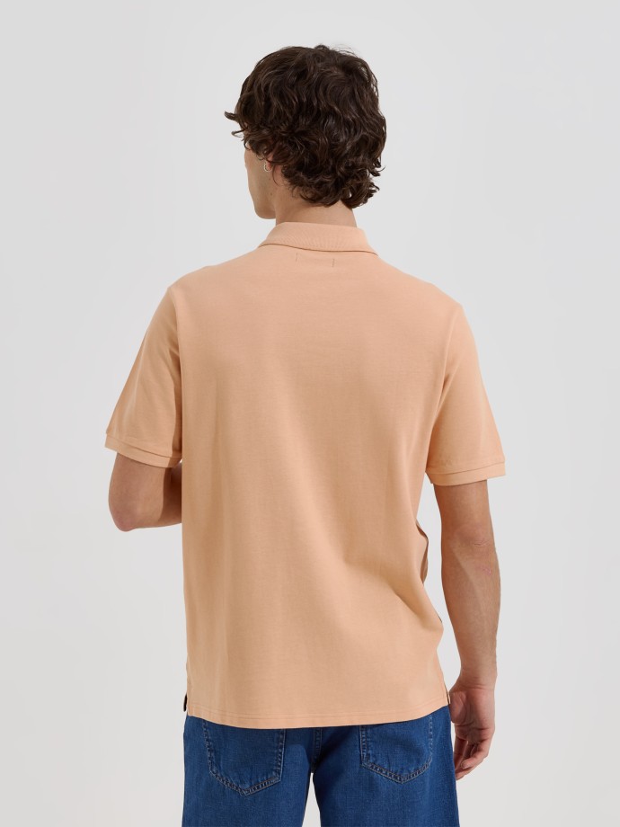 Polo b�sico em malha piquet