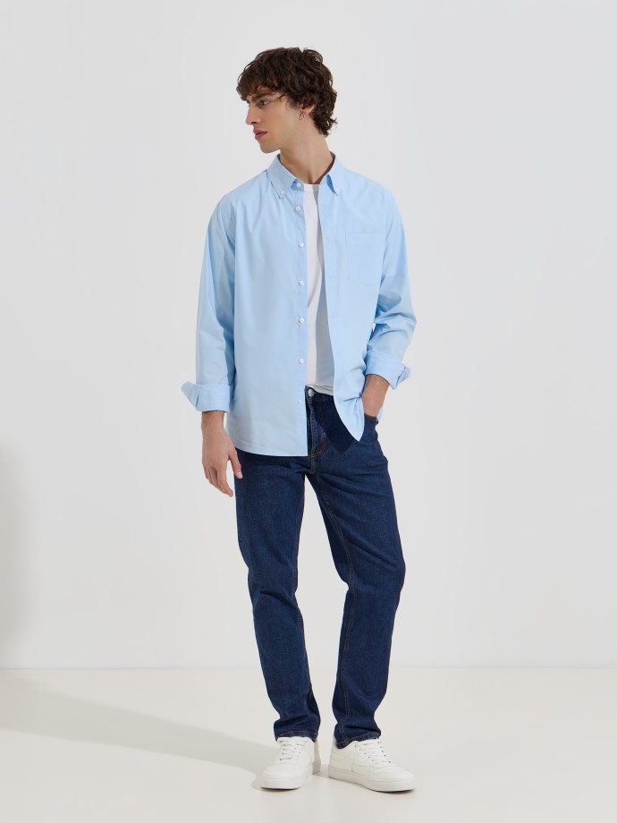 Camisa cl�ssica com bolso