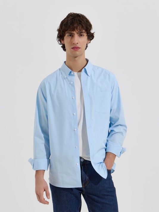 Camisa cl�ssica com bolso