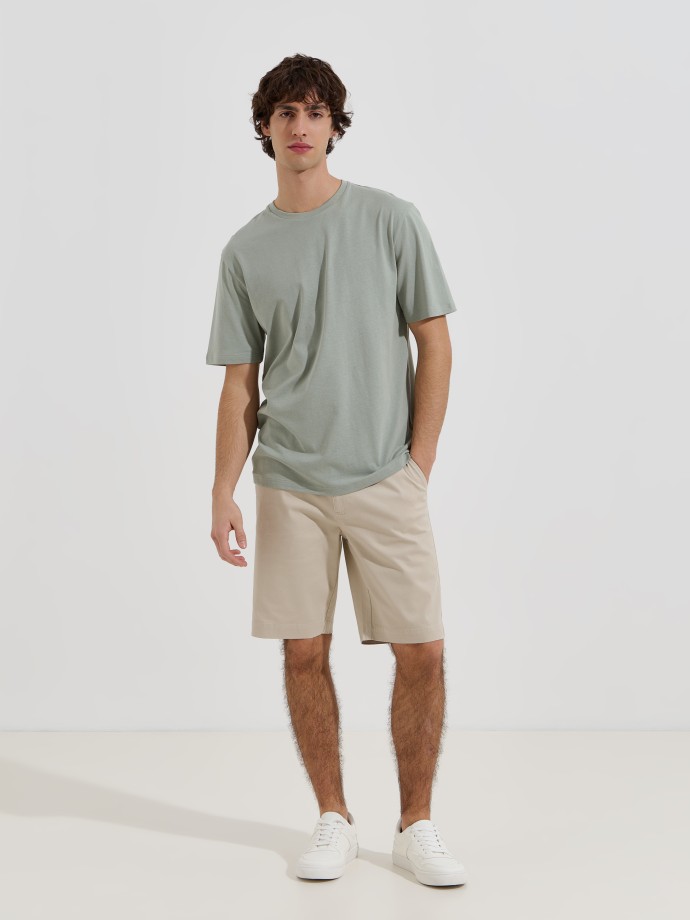 T-shirt b�sica em algod�o