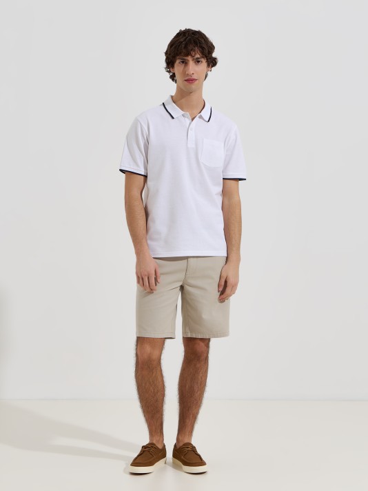 Polo com bolso no peito Polo com bolso no peito