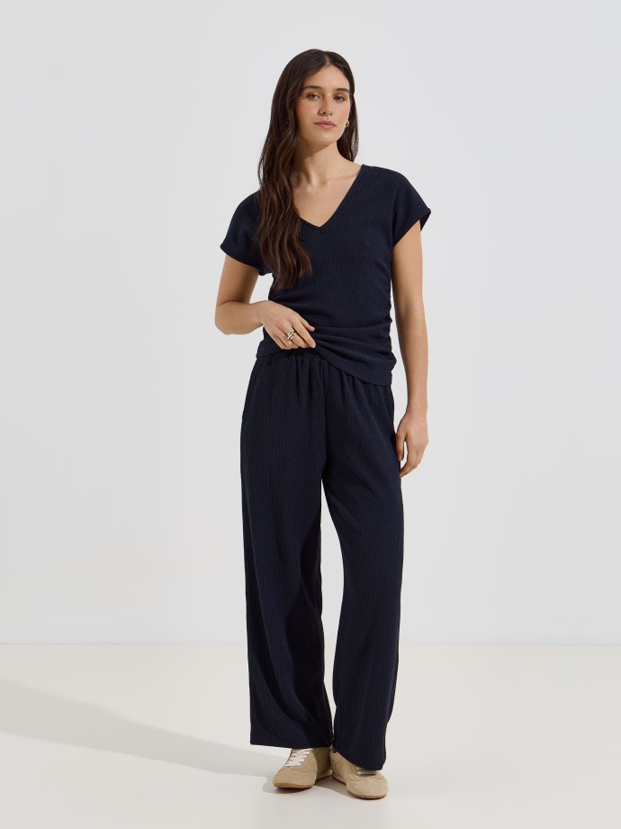 Cal�as com textura enrugada