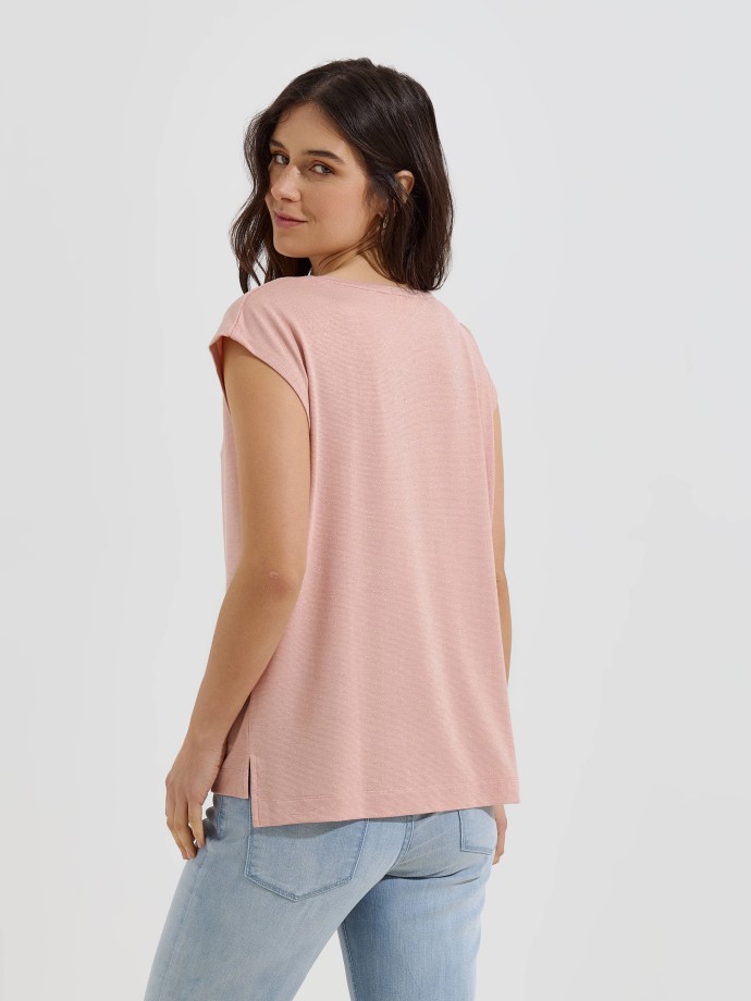 T-shirt com brilho